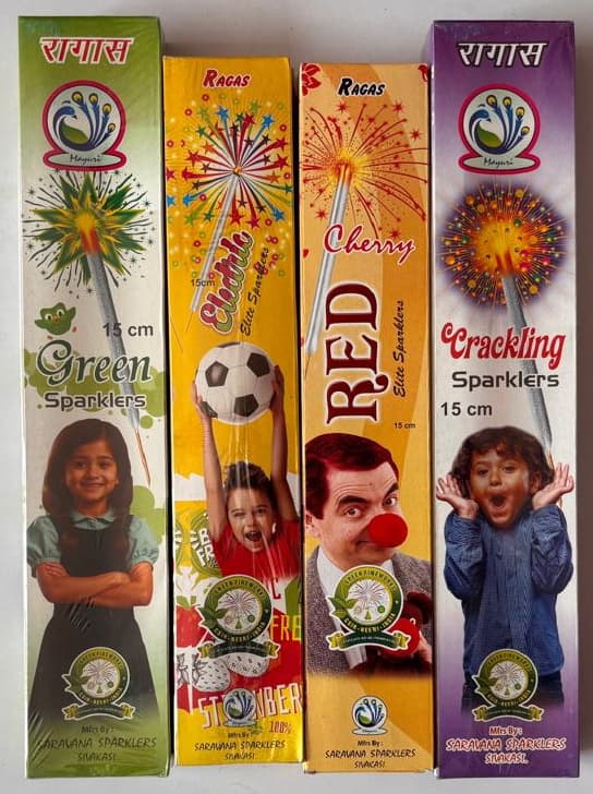 15cm Green Sparklers